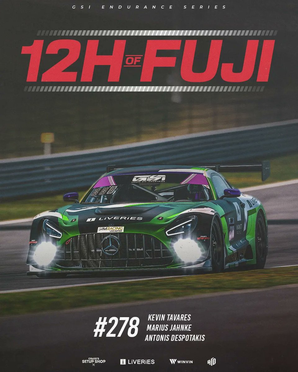 It is time for the last <a href="/IVRALeague/">IVRA</a> race!
This round takes us to the flowing Fuji Circuit! With the #278 already crowned champion all eyes are on the #17, which can secure the LMDh championship today!

You can follow the action live on <a href="/RaceSpotTV/">RaceSpot TV</a>