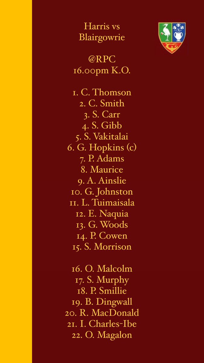 Harris Rugby tweet media