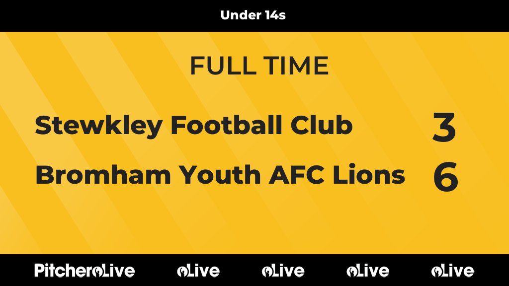 stewkleyfc's tweet photo. FULL TIME: Stewkley Football Club 3 - 6 Bromham Youth AFC Lions
#STEBRO #Pitchero
https://t.co/NW89nzrYnO https://t.co/1iWFf2Rtiv