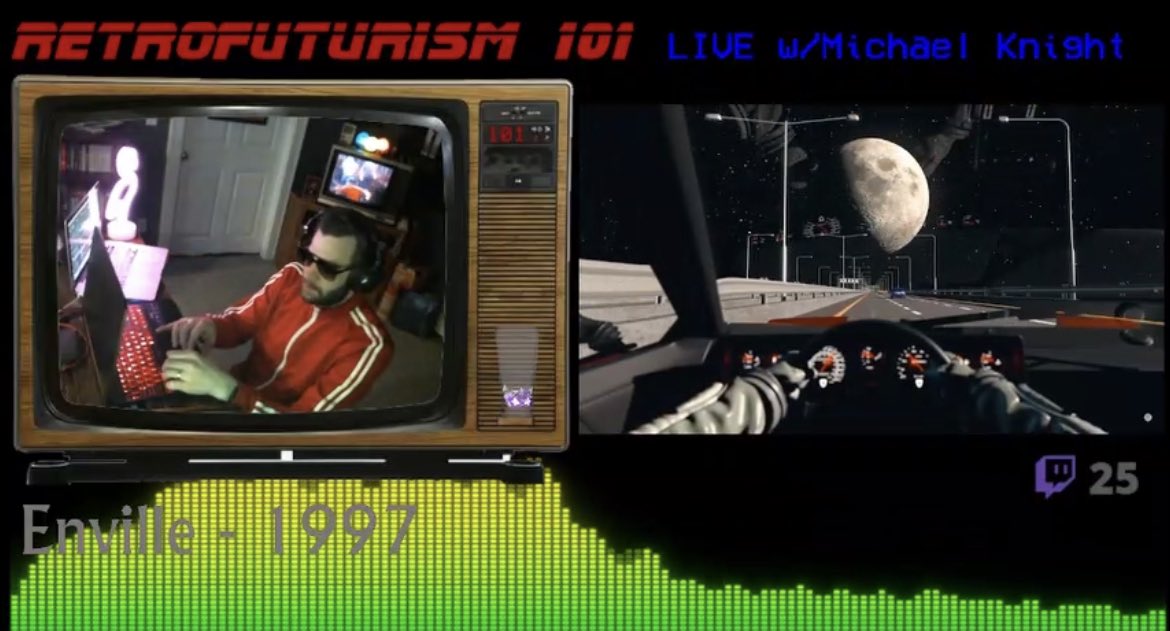 #Synthfam, Be sure to check out the new episode #RETROFUTURISM101! Thank you very much @MKnightRetro101 for playing „1997“ in your show 💜 #synthwave #retrowave