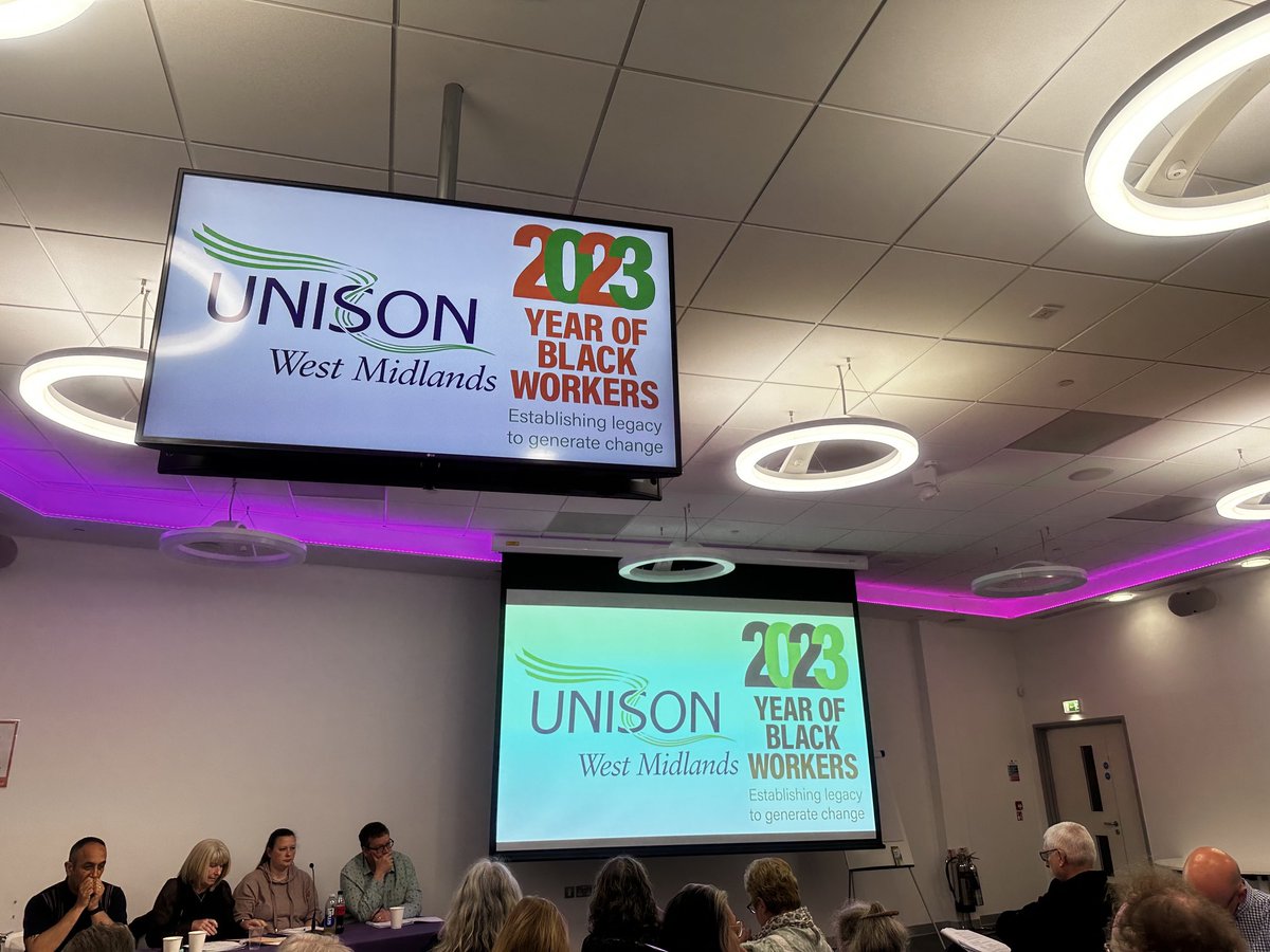 BranchSecWMP's tweet photo. I’m at the West Midlands Regional Council Meeting today voting on matters on your behalf, with our Branch Chair and NEC Candidate Katrina Gilman #representingmembers #unison https://t.co/6IQjG3NGt7