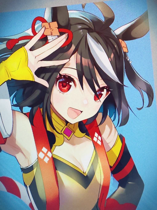 昨日の配信でリクエスト頂いたキタサンブラックちゃん可愛い 