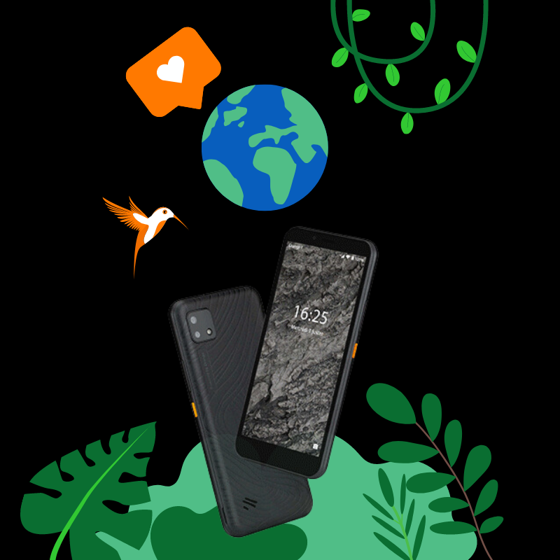OrangeNvAquit's tweet photo. đ En cette #JournĂ©eDeLaTerre, engageons-nous ensemble pour un monde et un numĂ©rique + durable
đ± DĂ©couvrez le smartphone #OrangeNevaLeaf conçu pour durer, qui allie technologie et respect de l'environnement â»ïž
â
Réduisez votre impact carbone tout en restant connectés https://t.co/wUKT1n3tko