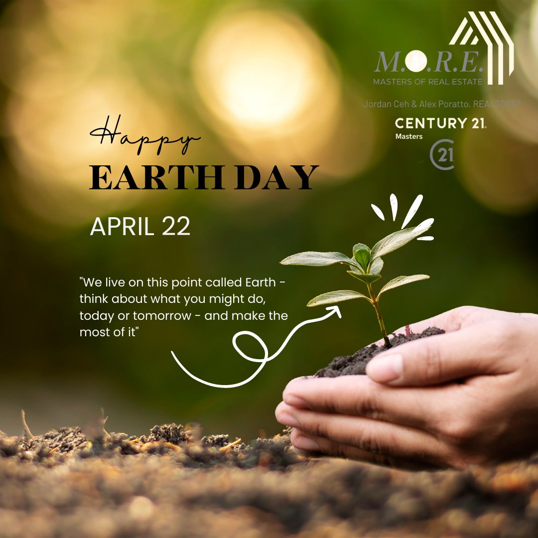 jordanceh's tweet image. Happy Earth Day! 🌎️ 🌲 🌱

#EarthDay #investinourplanet #MastersofRealEstate #MORE #yourlocalexperts #JordanCeh #AlexPoratto #C21Masters #C21 #REALTORS®

Jordan Ceh &amp;amp; Alex Poratto, REALTORS®
Century 21 Masters
780-... facebook.com/48911040447406…