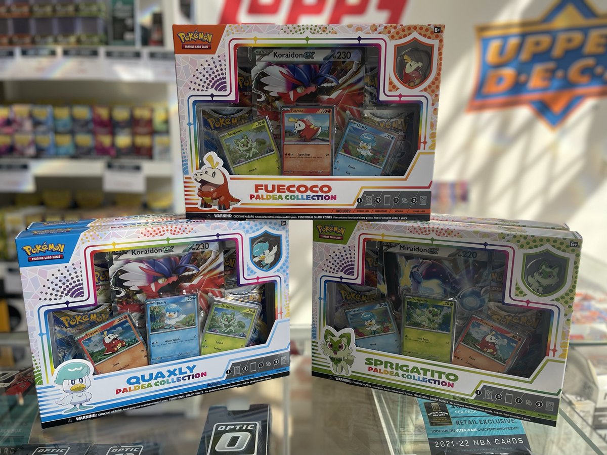 dacardworld_EU's tweet photo. 🚨New products alert!🚨
We just got in the Pokemon Paldea Collection Box and Pokemon Crown Zenith Morpeko V-Union Playmat Premium Collection! 🎉🎊 Catch 'em all while supplies last!
https://t.co/6grUWgHrcP
#Pokemon #CollectionBox #Playmat #PremiumCollection #GottaCatchEmAll https://t.co/tWHXG5jg4G