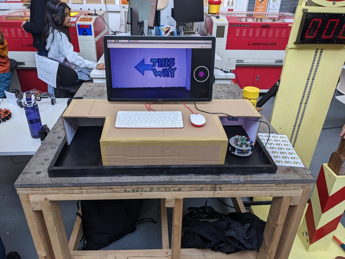 sconemad's tweet photo. I'm at @CambridgeJam today showing my robot control system. Can you navigate the mystery maze? https://t.co/DR3qKxtxze