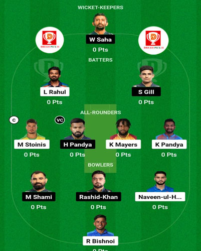 DreamPick11's tweet photo. GTvsLSG | IPL2023 
#GTvsLSG #Match2023 https://t.co/nBNvnGREo6