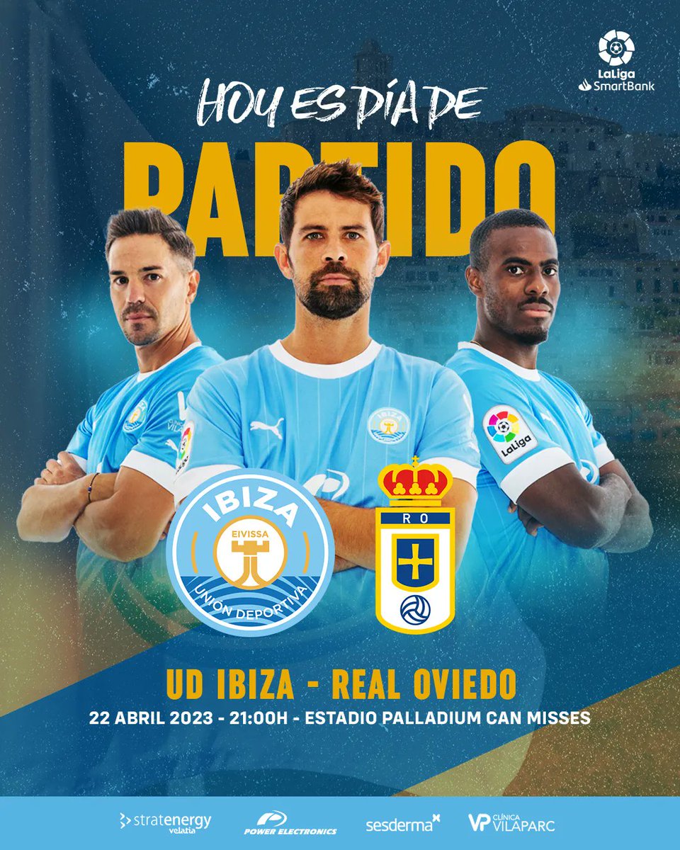 🙌 𝗗𝗜𝗔 𝗗𝗘 𝗣𝗔𝗥𝗧𝗜𝗧 🙌

🏆 J37 <a href="/LaLiga/">LALIGA</a> #Smartbank 
🆚 <a href="/RealOviedo/">Real Oviedo</a>
🏟 Palladium Can Misses
🕒 21:00h
📺 LaLiga Smartbank TV

#VamosIbiza 💙 #IbizaRealOviedo
