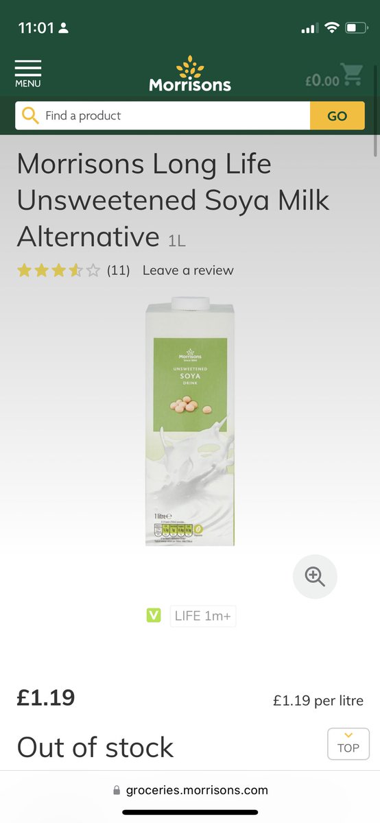 EBilslandSW's tweet photo. @Morrisons have you stopped selling this milk? Daughter has milk allergy and this our favourite milk as a family…can’t find it in any local stores. Thanks!! https://t.co/Ksc3wgrXrC