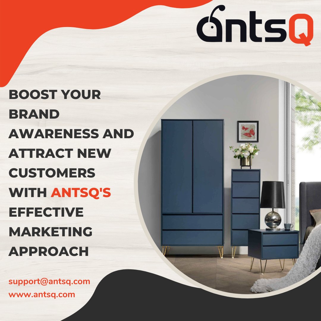 Boost your brand awareness and attract new customers with Antsq's effective marketing approach..

#Antsq #Marketing #BrandAwareness #CustomerAttraction #GrowYourBusiness  #BusinessDevelopment #MarketingStrategy #Advertising #SocialMediaMarketing #Branding #PromoteYourBrand