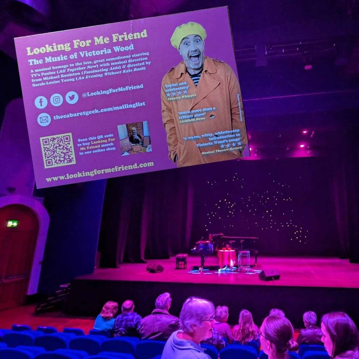 Great evening of Victoria Wood songs and laughs with @thecabaretgeek @lookingformefriend 
Absolutely loved it!... even spotted a few beret's and yellow mac's in the audience! 
#victoriawood
instagram.com/p/CrUOSTdoczdh…