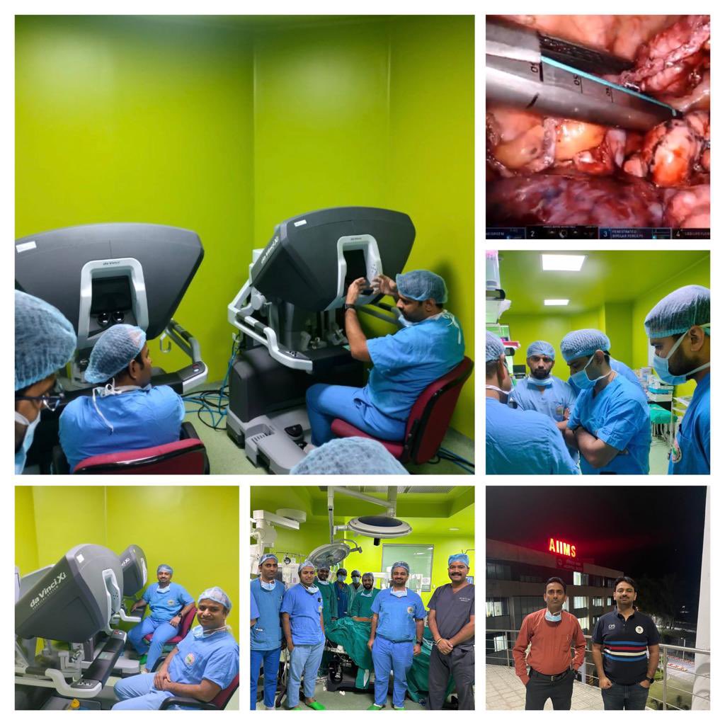 DevendraGParik1's tweet photo. Had a great experience of proctoring two robotic procedures in two days with two surgeons @ AIIMS RISHIKESH. Best wishes to Dr Amit Gupta and Dr Nirjhar Raj for their robotic program.
#robotic whipple’s operation &amp; #robotic Ivor Lewis #esophagectomy https://t.co/5tsf1SxUsV
