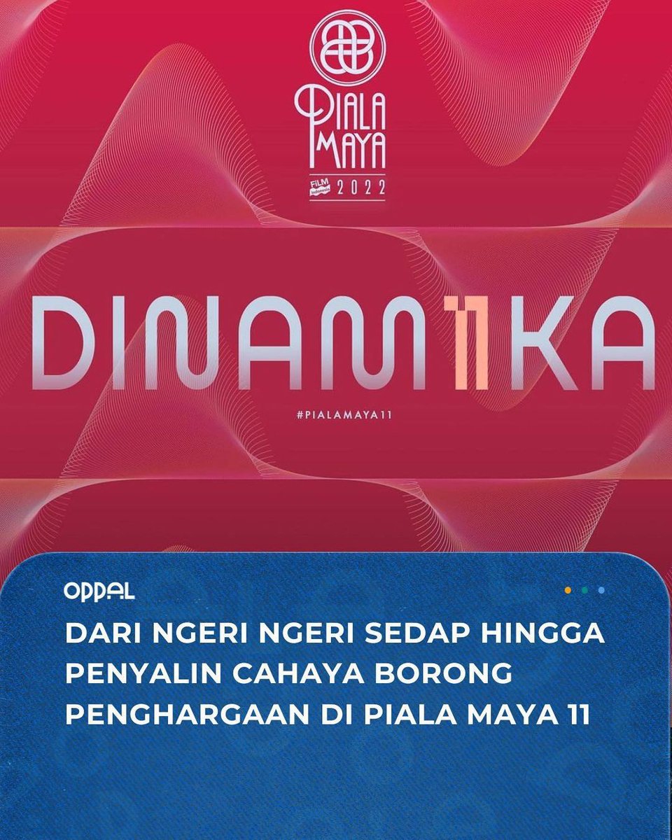 oppal_id's tweet photo. Gengs, penghargaan film tahunan @PialaMaya menyebutkan beberapa nama pemenang terpilih tahun ini.
Berikut Minpal rangkum dari yang terbanyak.
Selamat untuk semua insan perfilman yang terlibat, semoga film Indonesia semakin maju🙌🏻
#oppal #pialamaya #filmindonesia https://t.co/VDctkU4KFM