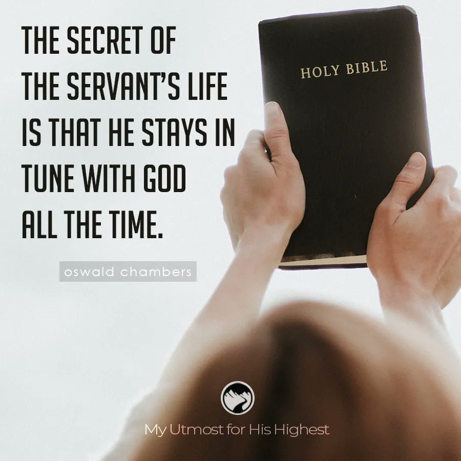 myutmost's tweet photo. A Christian servant is one who perpetually looks into the face of God and then goes forth to talk to others. 

#myutmost #servant
Read today’s devotional - https://t.co/LKzjoNLmM7 https://t.co/GC6wKqAkfD