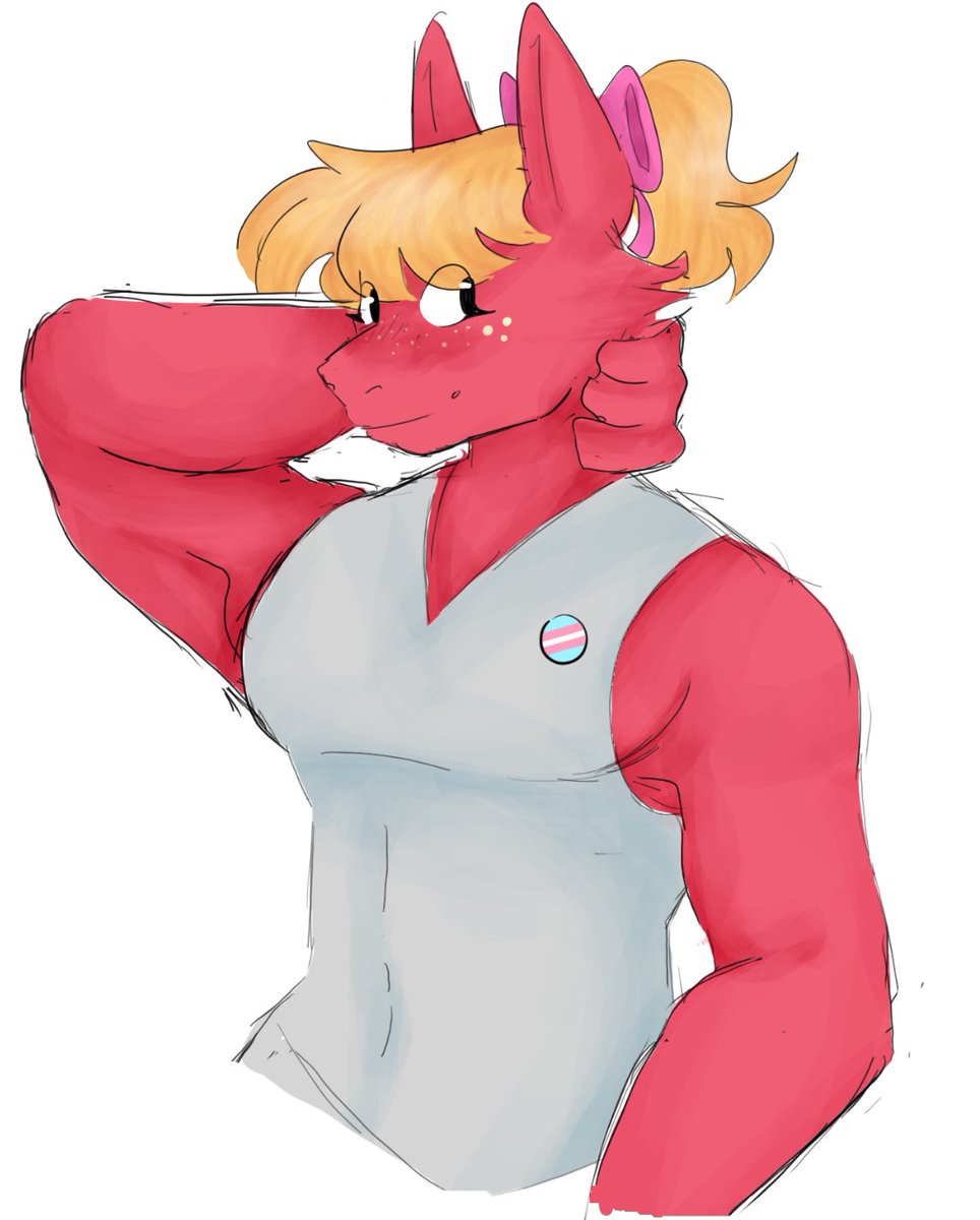 she is so pretty <3
inspired by <a href="/punkittdev/">Punkitt!!🧣🇵🇸</a> 's comic !! 
#mlp