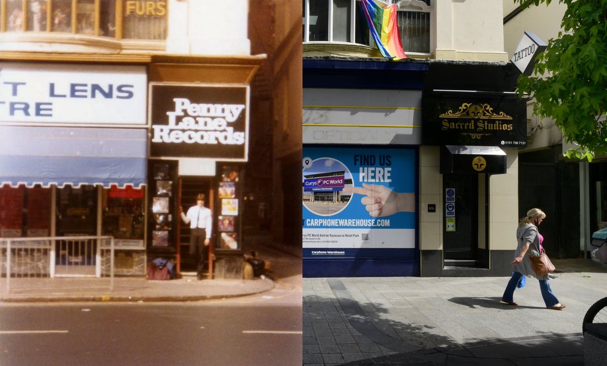 Liverpool Then and Now on Twitter "Penny Lane Records, Church Street