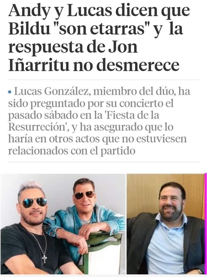 Misma128's tweet photo. Viendo la foto de jon iñarritu pensé que era Lucas de #AndyLucas . Son iguales, el genbasko y el rh+ no se donde lo tiene ion ...
🤣🤣🤣🤣🤣 https://t.co/iSrBAzHogD