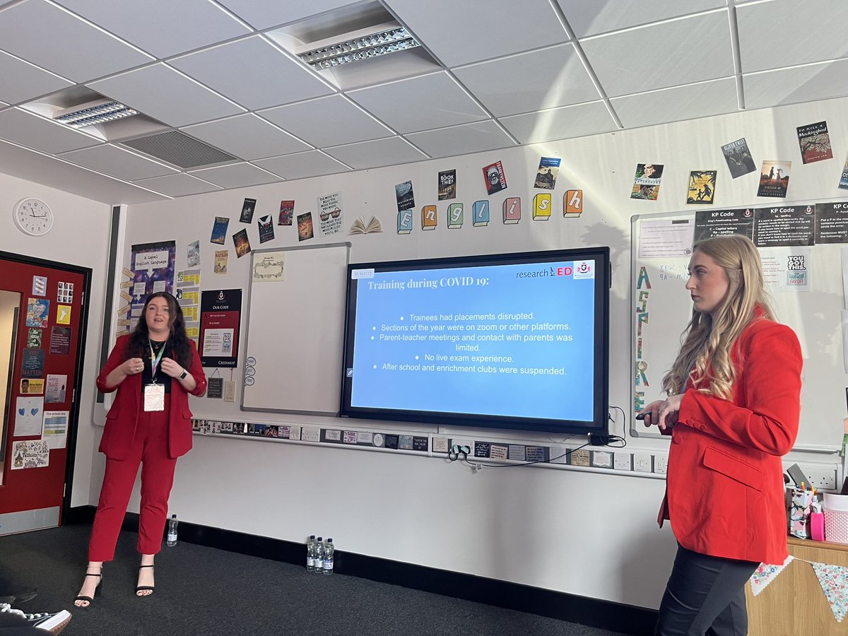 Really useful to understand the Early Career Framework through the eyes of teachers experiencing it. Clare &amp; Courtney did their teacher training during COVID - so many experiences in year 2 of teaching is still new (exams, enrichment, behaviour etc). #rEDWarr2023 <a href="/kings_liverpool/">King's Leadership Academy Liverpool</a>