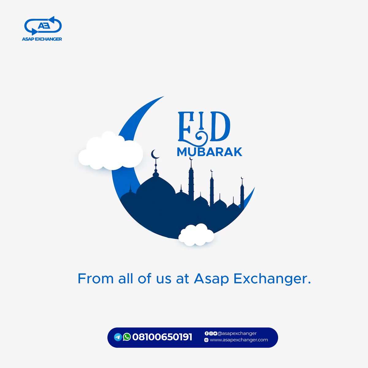 asap_exchanger's tweet photo. May the blessings of Ramadan be with you and yours.

Happy Eid El-Fitr from all of us at @asap_exchanger

#Ramadan #cryptocurrency #digitalcurrency #Eid2023 #EidAlFitr2023 https://t.co/VnOHz9Cz08
