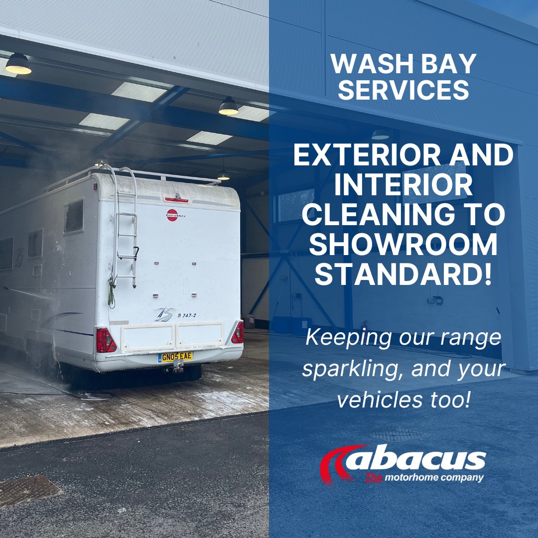 We can’t shout out about our wash bay enough 🗣️ 

Our wash bay facility is of the highest quality, featuring state of the art machinery and quality cleaning chemicals available 🧽 

Get in touch today for more information 📲 

#motorhomes #washbay