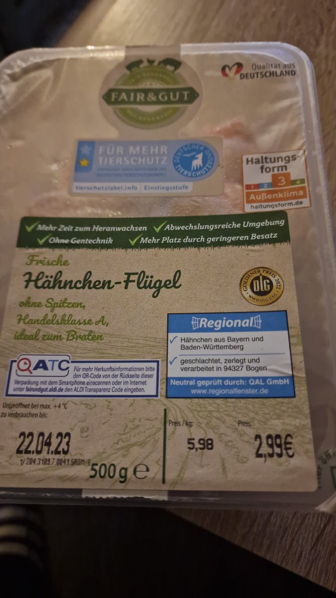 ( Almanya-Schorndorf )
Yarım kilo tavuk kanat 2.99 €uro
