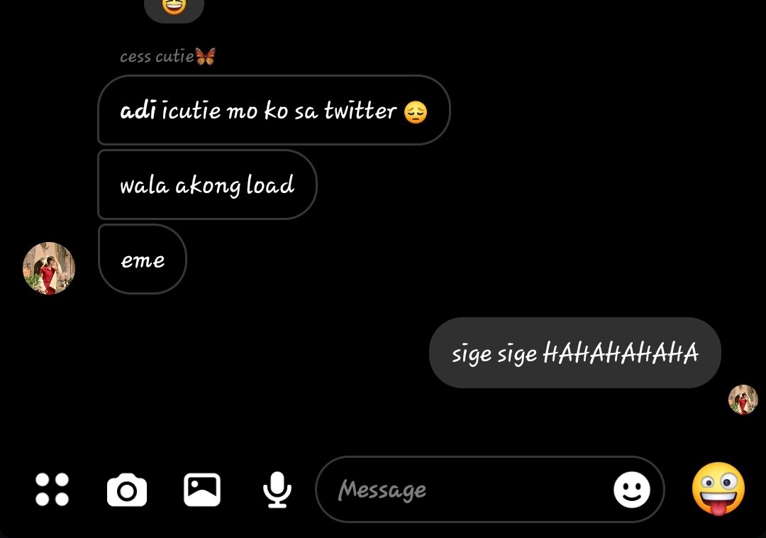 lovelyadiii's tweet photo. @cesssavilla cutiee

 (wala daw syang load eh) HAHAHAHAHHA https://t.co/woHGfpXAgT