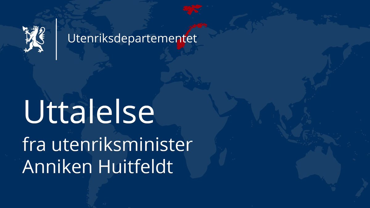Utenriksdepartementet tweet media