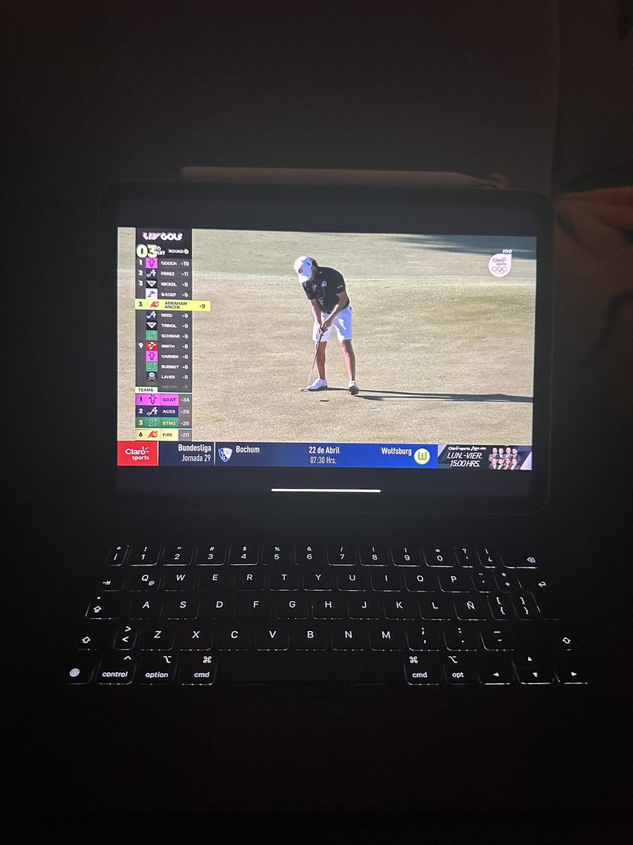Xavilla8's tweet photo. Dale turco!! Arriba México! 🇲🇽
#LivBroadcast @Abraham_Ancer @livgolf_league https://t.co/bleA4kkgM9
