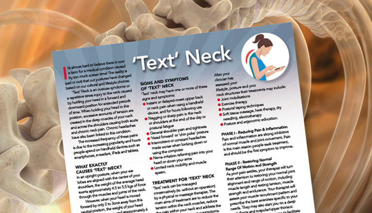bluebellphysio's tweet photo. It's even been given a name 'Text' Neck. You can find out more details as well as download an exercise strengthening leaflet at this link https://t.co/buWWfuJUa7 https://t.co/nGbBh2m4ZQ