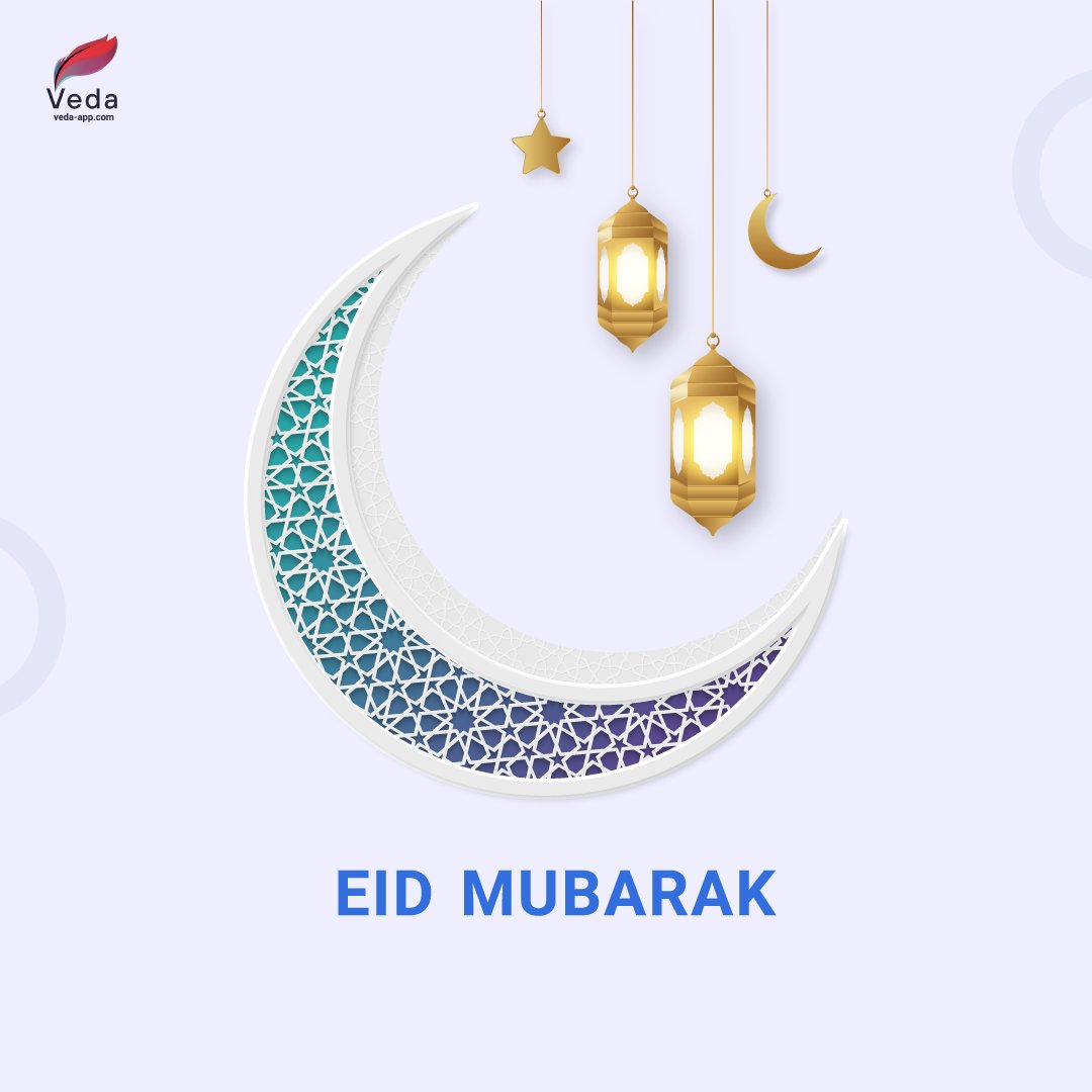 veda_app's tweet photo. Eid Mubarak to all who celebrate! Today is a time to come together with loved ones and express gratitude for life's blessings. 

Veda wishes this Eid bring you joy, peace, and renewed hope for a brighter future. Eid Mubarak!

#EidMubarak #VedaApp https://t.co/CWaUAnodU4