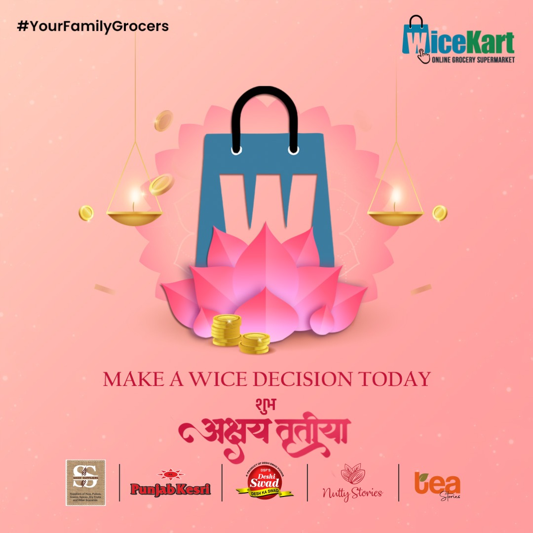 WiceKart's tweet photo. Say goodbye to long lines and crowded aisles! We've got everything you need to keep your kitchen stocked and your taste buds happy! Dive into our online grocery paradise and make #WiceKart your go-to destination for all your grocery needs! 🛒

#shubhakshaytritiya #akshaytritiya https://t.co/7n8X2zvtgq