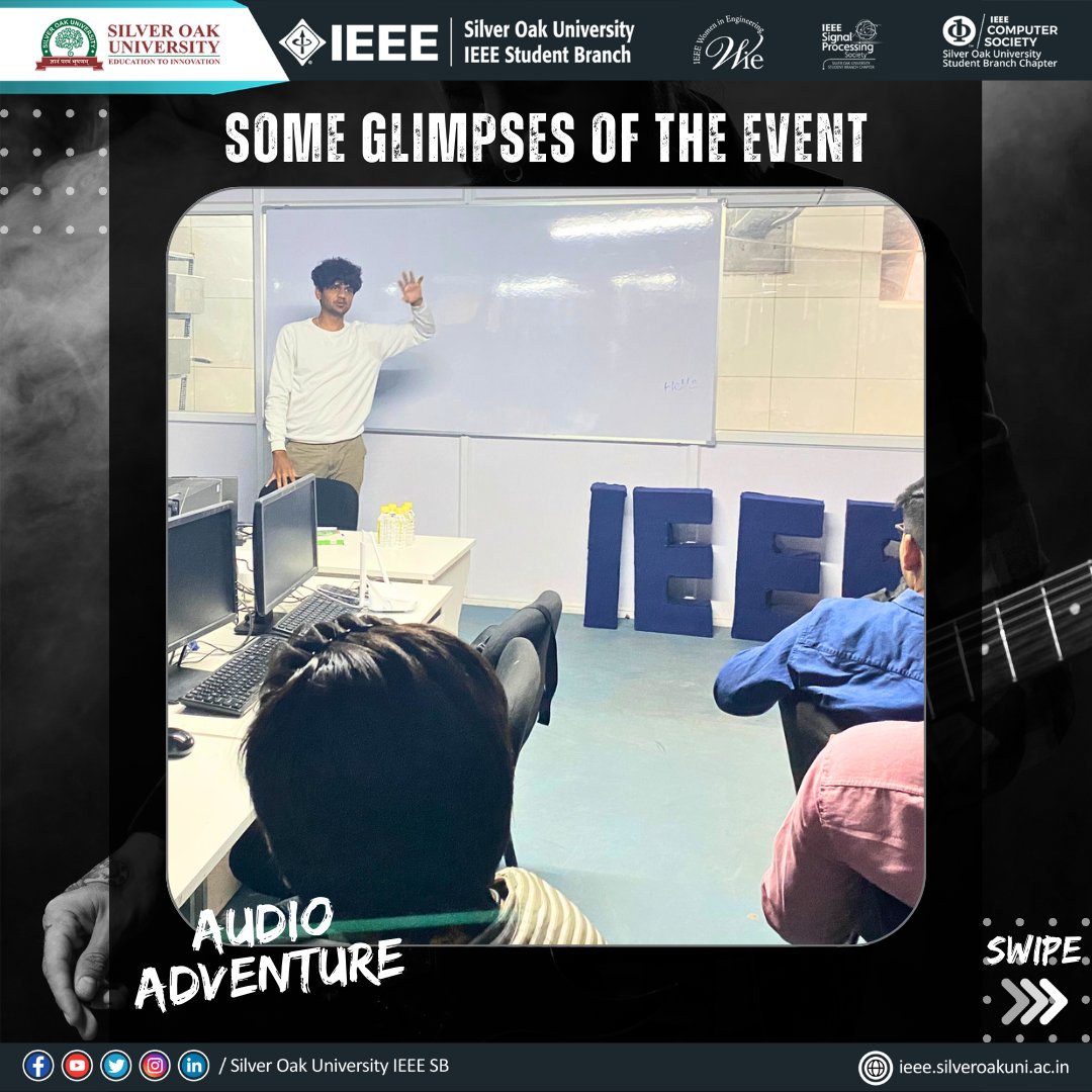 IEEE_SilverOak's tweet photo. We had a music-filled day at our FL Studio workshop by #IEEESOUSB on 21 Apr `23, and it was truly an #AudioAdventure! From chords to melodies and mixing to mastering, we explored the world of #MusicProduction using #FLStudio. #ieee #sou #souevents #music https://t.co/oqsTlCizLf