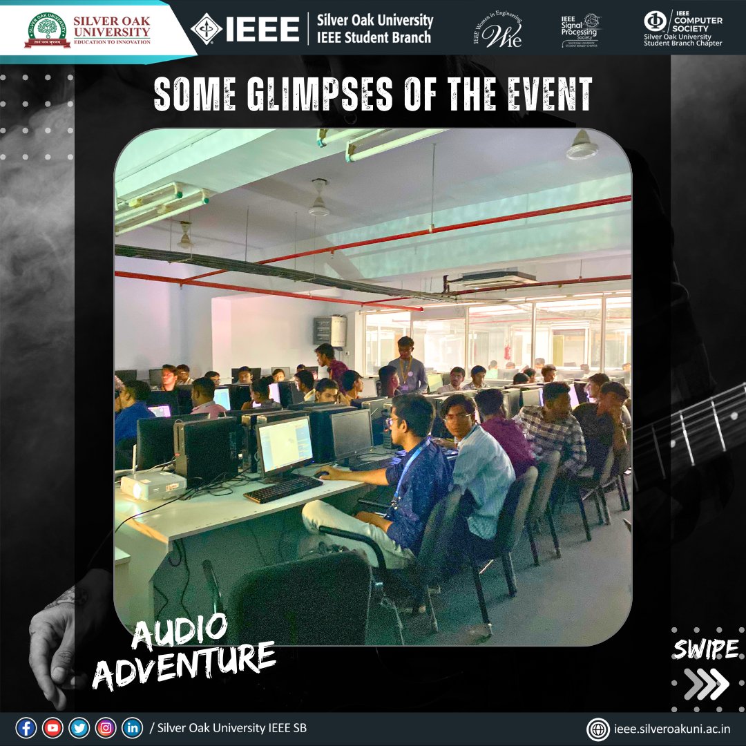 IEEE_SilverOak's tweet photo. We had a music-filled day at our FL Studio workshop by #IEEESOUSB on 21 Apr `23, and it was truly an #AudioAdventure! From chords to melodies and mixing to mastering, we explored the world of #MusicProduction using #FLStudio. #ieee #sou #souevents #music https://t.co/oqsTlCizLf
