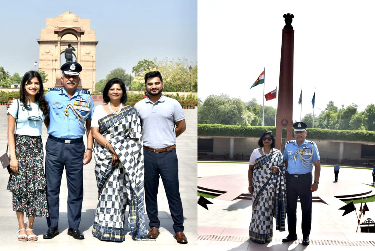salute2soldier's tweet image. On his superannuation after rendering 40 years of #distinguished service, Air Marshal Vikram Singh, AVSM,VSM, AOC-in-C, HQ SWAC, paid homage to #fallen #soldiers at #Amar #Jawan #Jyoti in #NationalWarMemorial.
@HQ_IDS_India
@PMOIndia
@rajnathsingh
@IAF_MCC