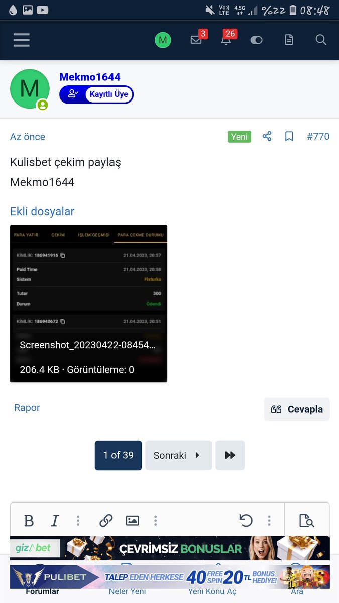 Mekmo1644's tweet photo. @kulisdestek Çekim Paylaş bonusu Almak istiyorum Kullanıcı adım Mekmo1644 https://t.co/hqaOxIAD12