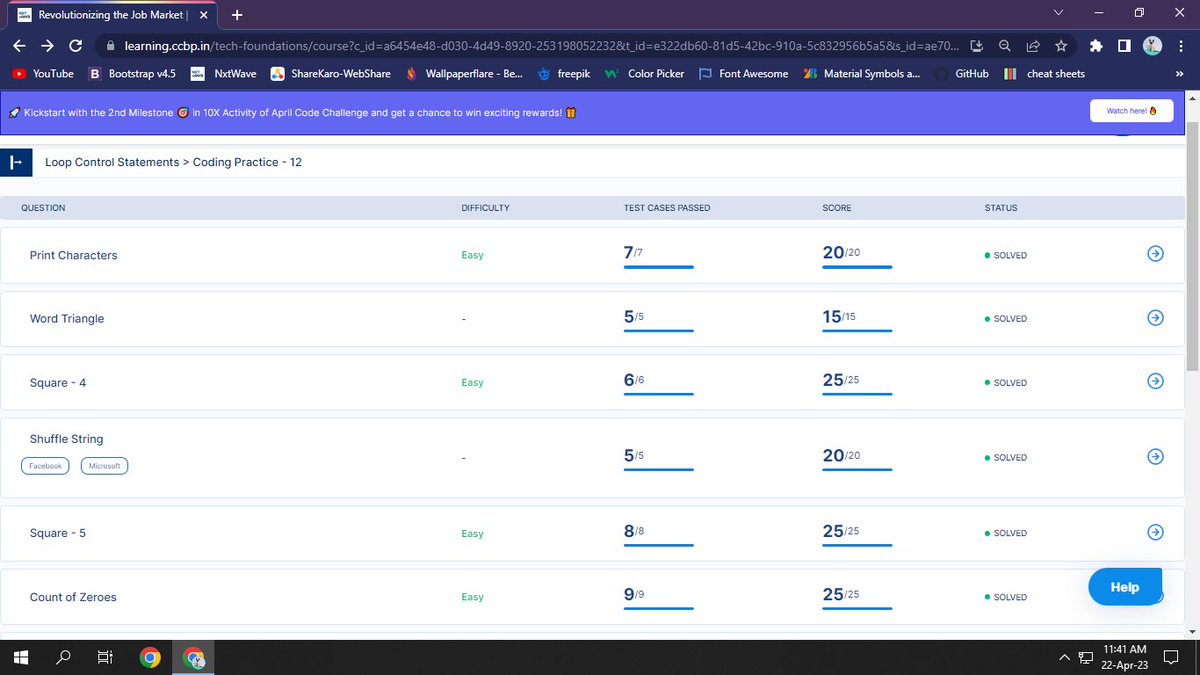 Kashish120303's tweet image. My greetings to everyone!
In #week19, I will complete my 12th coding assignment
@nxtwave_tech @rahulattuluri sir @sashankreddy07 sir
#codingassignment #coding