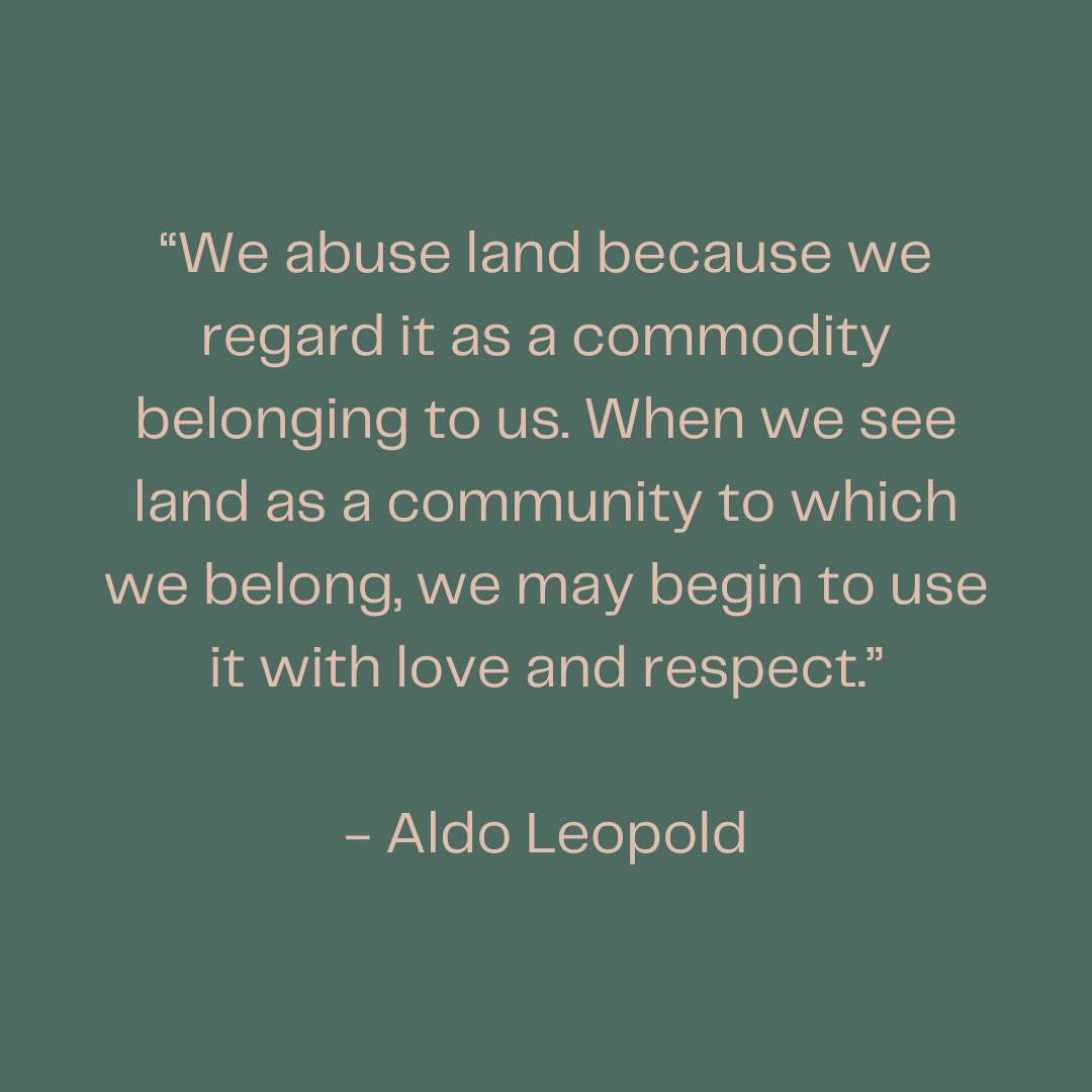 Hi Wildlifers!

We want to wish everyone a Happy Earth Day! May we follow the words of Aldo and treat the Earth as part of a larger community. 🌎💚