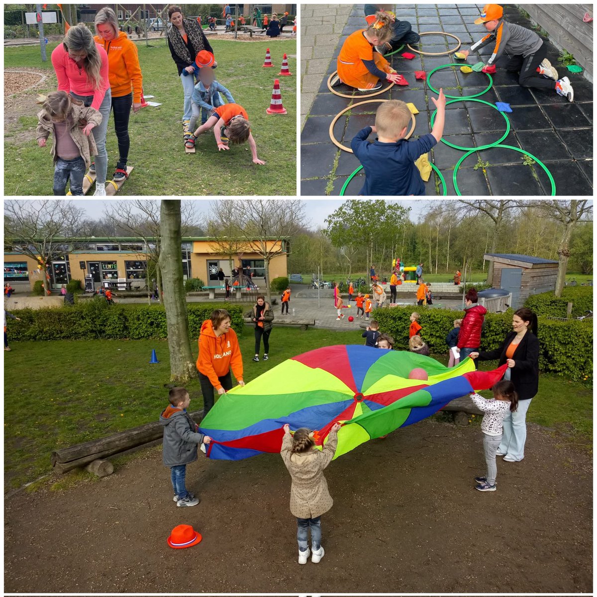 Natuurlijk hadden ook de kinderen van groep 1 t/m 4 een gezellige en sportieve dag op school! #koningsspelen2023