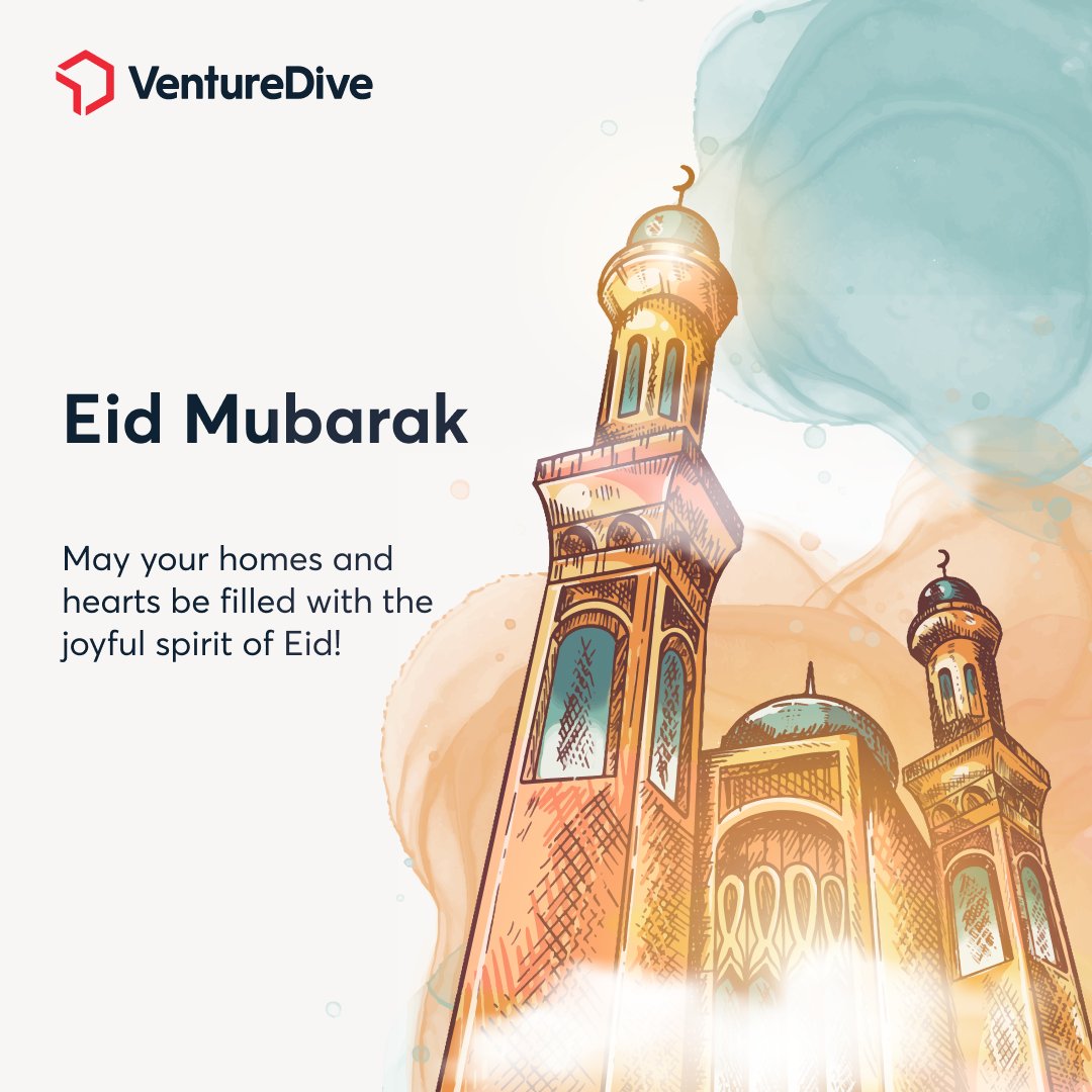 VentureDive's tweet photo. On this auspicious occasion of #Eid, may Allah's blessings fill your life with happiness, peace, and prosperity and may you be surrounded by your loved ones and cherish the joyous moments of togetherness. Eid Mubarak!

#Eid2023 #EidMubarakEveryone #EidWish #EidHolidays https://t.co/djYRY3Yy0l
