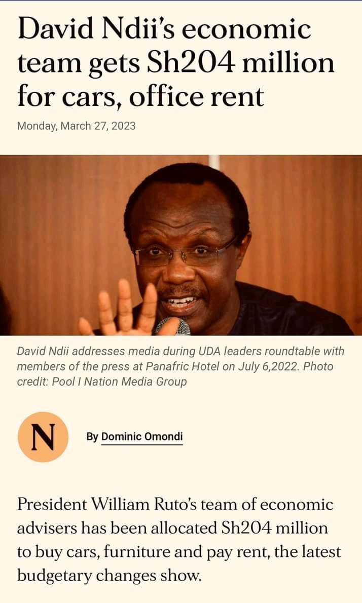 @DavidNdii Author of #BottomUpEconomicsKE @DavidNdii: 'All a hustler needs is Sh500, and he would be set up for life'.

Then, without any sense of irony, he goes ahead and EATS Sh204 MILLION!