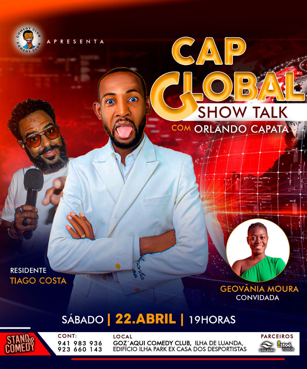 ti_ticii's tweet photo. Ontem falaram na TV 
Hoje gozamos em Palco

#CAPGLOBAL
Por ironia do destino, a ironia das notícias... apresentada de forma irónica 🤷🏽‍♂️

Logo, pelas 19h no @gozaqui 🫡🇦🇴❤️
Convidada Especial: #GeovanniaMoura 😌 https://t.co/FqvBEbTp9r