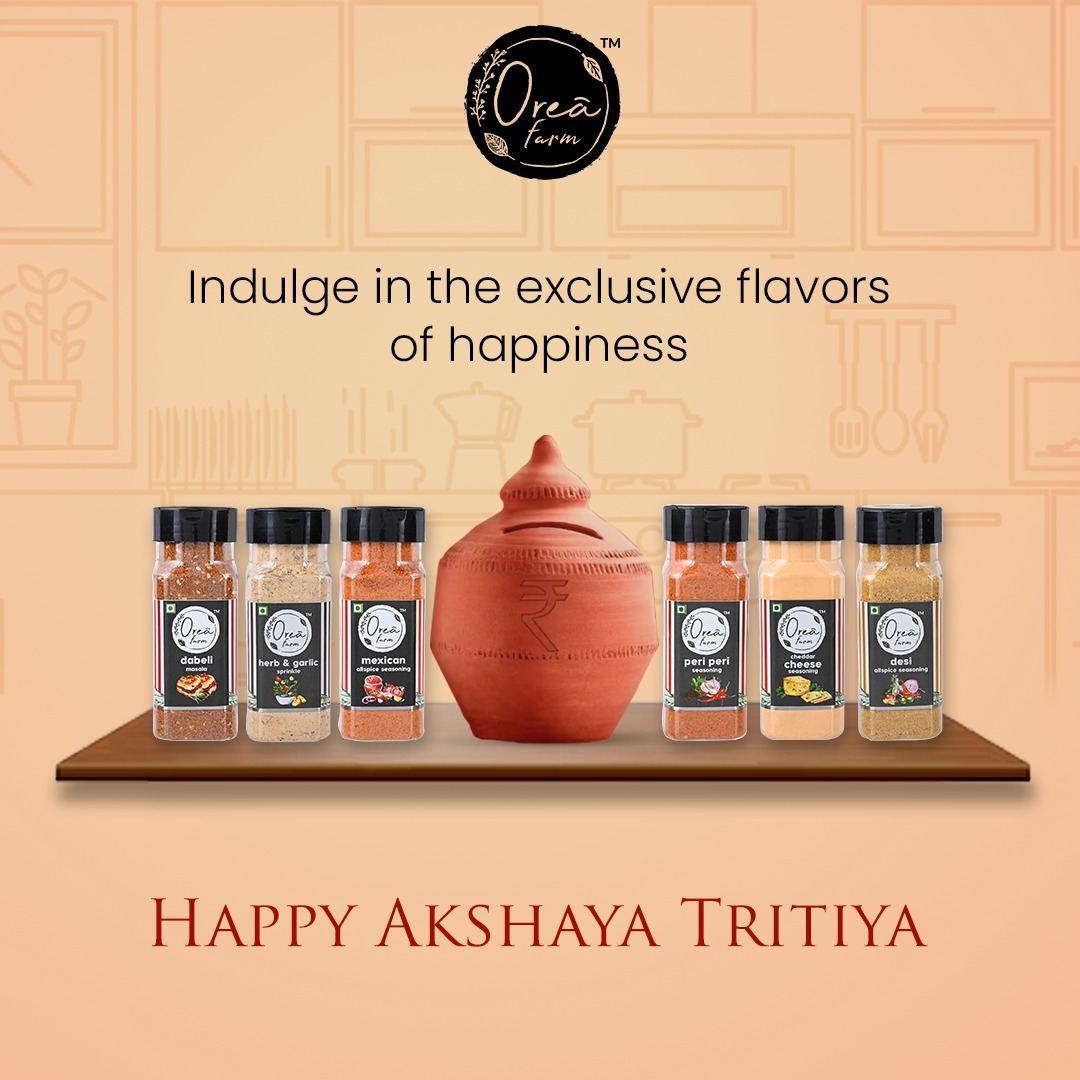 oreafarm's tweet photo. This Akshaya Tritiya, indulge in the exclusive flavours of happiness!
Happy Akshaya Tritiya! 💰

#akshayatritiya #akshayatritiya2023 #happyakshayatritiya #flavours #amazon #flipkart #jiomart #orderonline #onlineshopping #homeware #homeessentials #eatathome #yummyfood #foodtalk https://t.co/pSA2ErtNP7