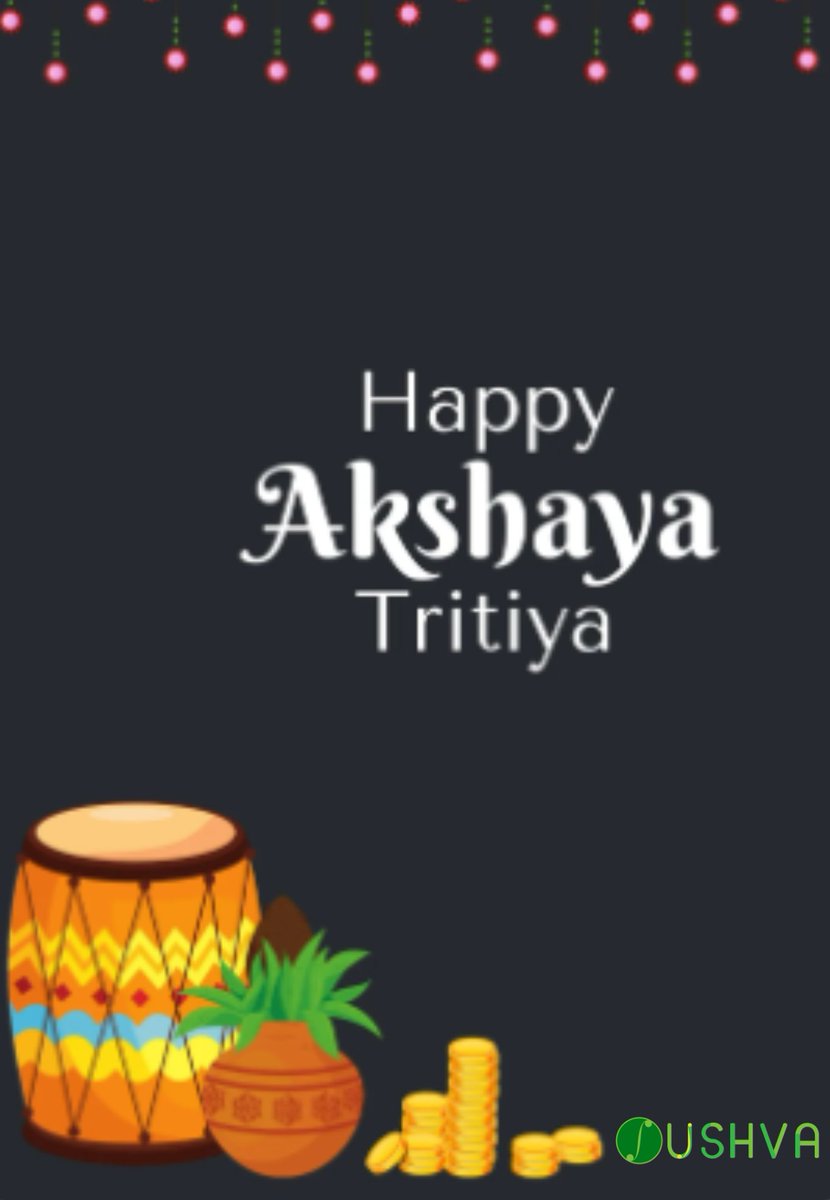 Ushva2014's tweet photo. Let us celebrate the occasion of Akshaya Tritiya with joy and happiness, and may this day bring you endless blessings and prosperity. https://t.co/V8riv45Olz