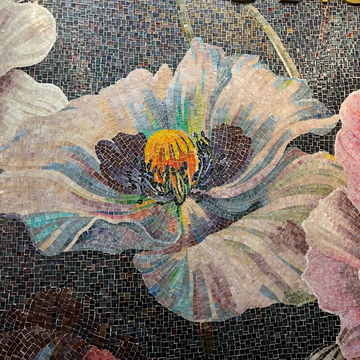 All flowers bloom together at JNJ Mosaic. Come to customize your own one. #creambath #foshan #foshantile #mosaic #glassmosaic #mosaicmural #mural #flower #walldecor #interiordesign #floraldesign #mosaicart #pooltile #poolmosaic #glasstile #floordecor #handicraft #art