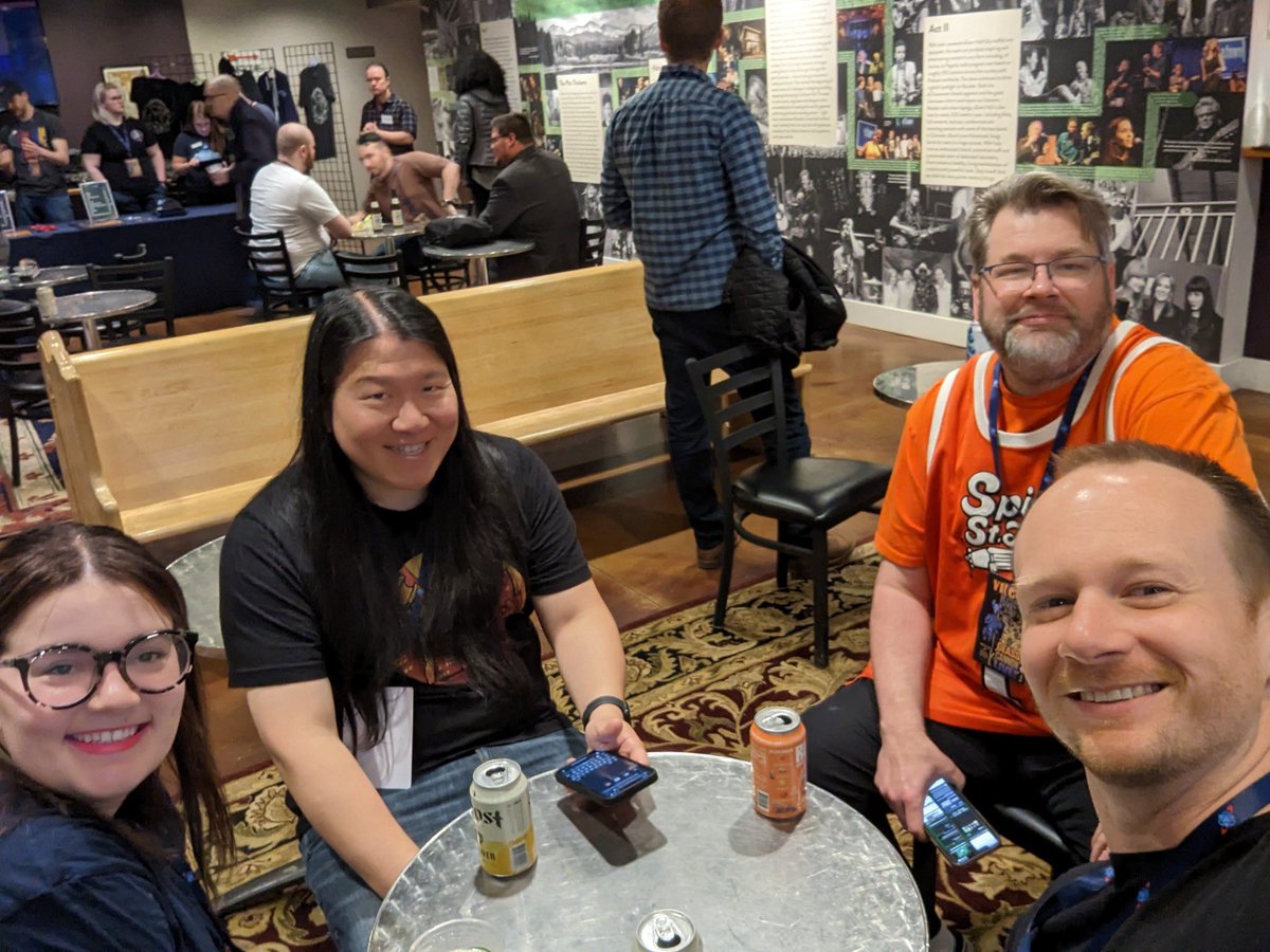 TheGraceRogers's tweet photo. Another #GCPLive in the books! So thankful for the community built around @glasscannonpod and for old and new friends ❤️ Cheers to many more stops on the tour! https://t.co/Qhb7xJVn4X