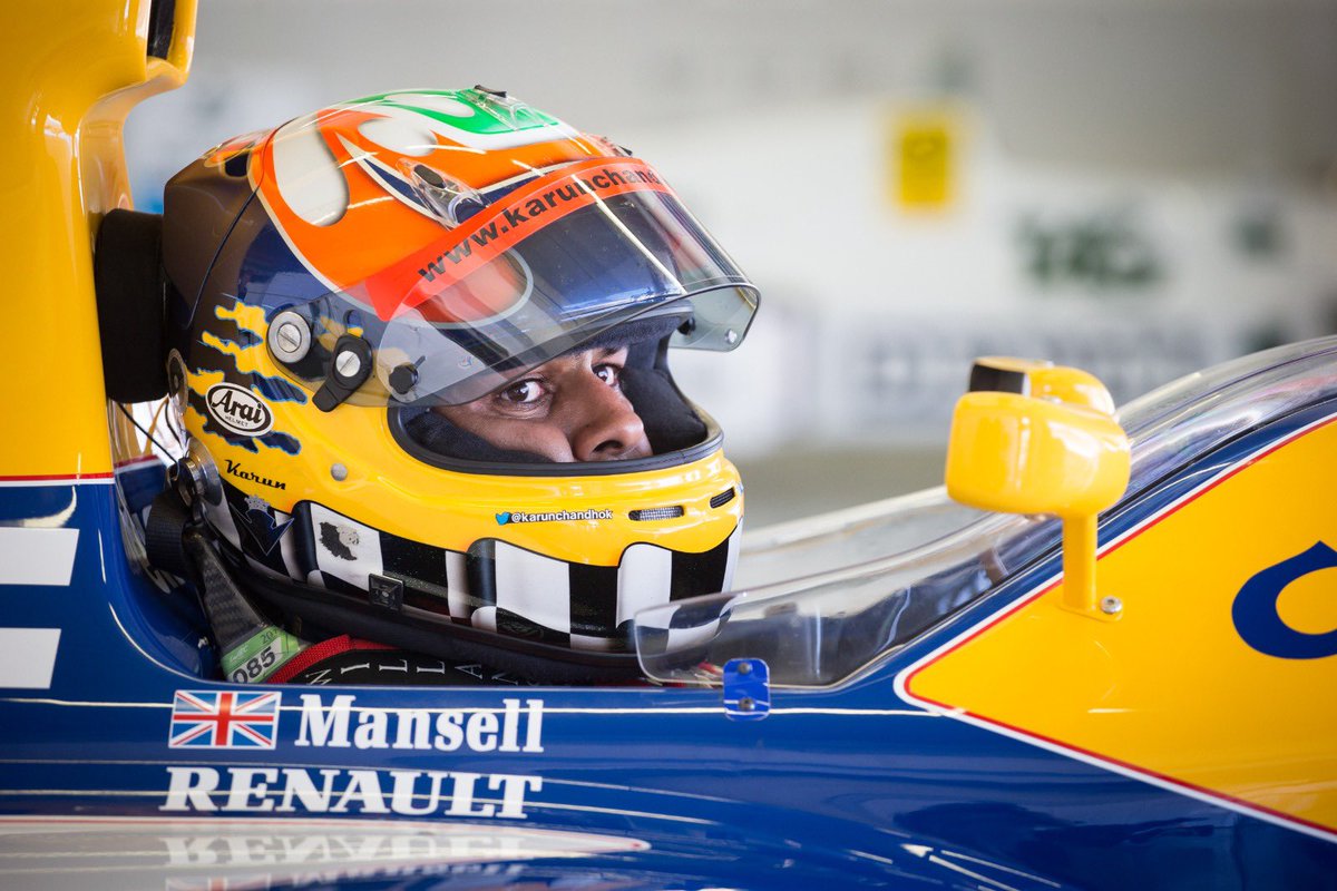 karunchandhok's tweet photo. What a week! Hard to beat driving 3 Formula 1 World Championship winning cars within 6 days 🤯🤯💪🏽🔥

Very thankful for getting the chance to drive the 1983 Brabham BT52 , 1997 Williams FW19 and the 1992 Williams FW14b….🙏🏽

#ChampionshipWinners #F1 #Icons #LuckyBoy #Turbo #V10 https://t.co/5TojZHJoQG