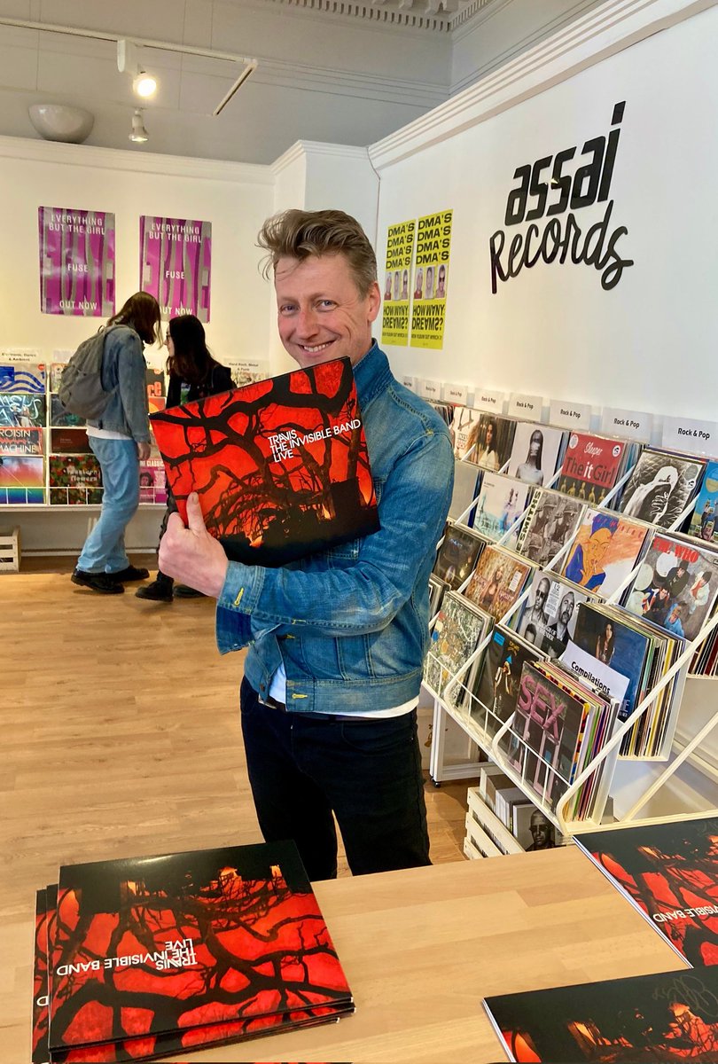 assai_glasgow's tweet photo. HERE WE GO! #RecordStoreDay is a go at 8am!
We'll have Dougie from @TravisBand signing the #InvisibleBand live record in-store from 10am too!
Can't wait to see you later 🙏
#assairecords #glasgow #travis https://t.co/woq5FqSHRC