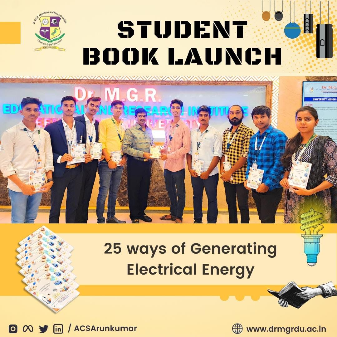 eeedrmgr1's tweet photo. The Department of EEE had Book Releasing Ceremony by *our Honourable Presdient* on *11-04-2023* with book titled *Principles of 25 Ways of Generating Electrical Energy* https://t.co/110qM6XeH7