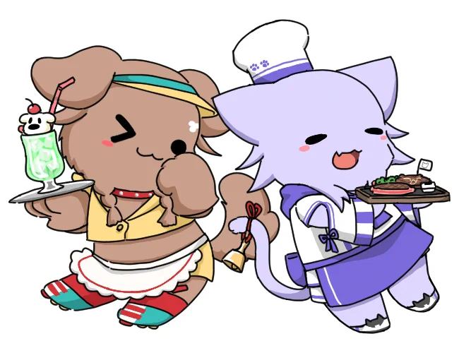 「「いらっしゃいませ～」」#できたてころね#絵かゆ#おかころ 