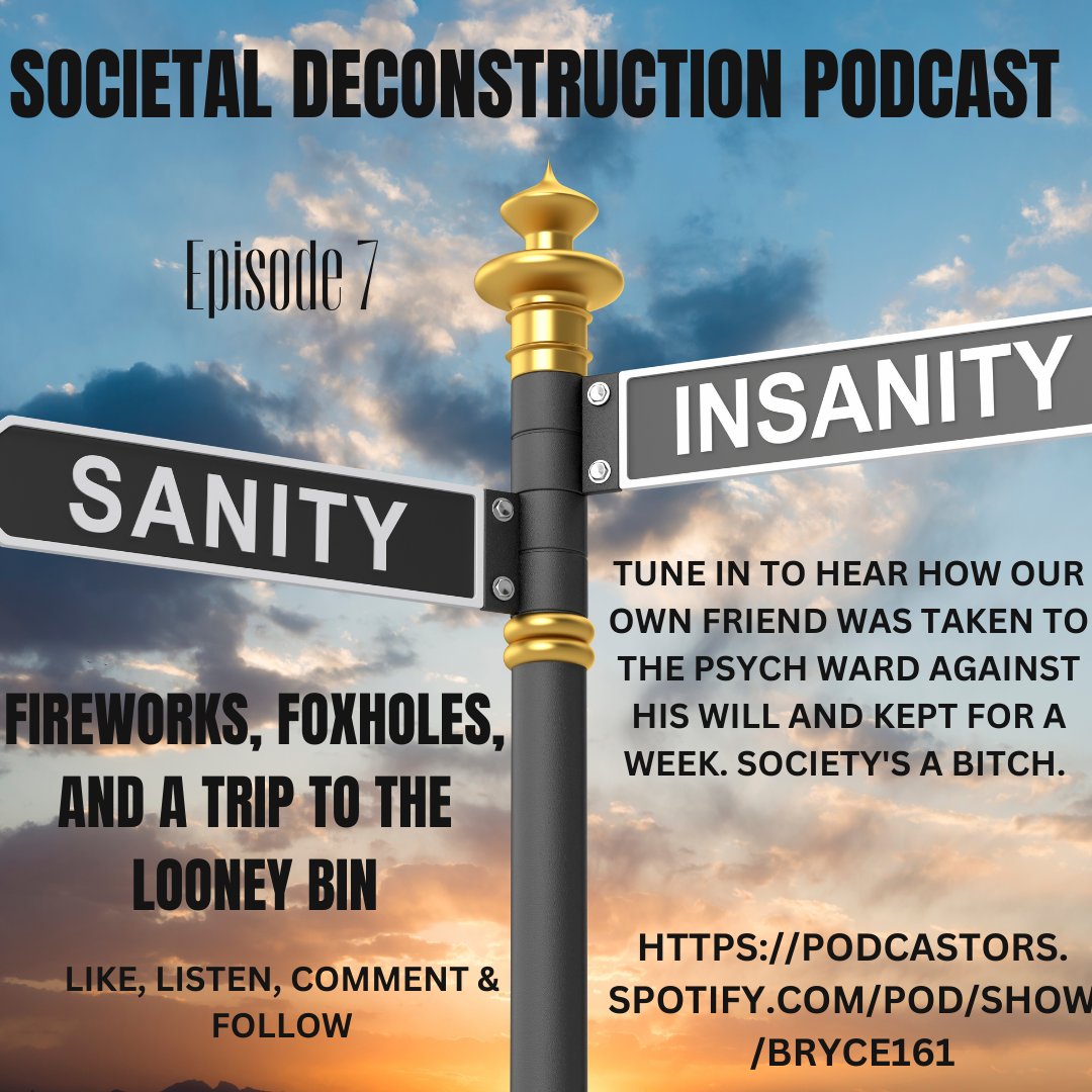 FoxyFirestone88's tweet photo. COMING SOON:
SOCIETAL DESTRUCTION PODCAST - SDP
Our own friend G was taken to the psych ward against his will and kept for a week. @PlayMorePods #PodcastsonAmazonMusic #RealLifeRealPeople #TheLastDriveIn #LuxiemOutfitRelay #mnwild #SmackDown #NewYork https://t.co/BeUI2LH1I9